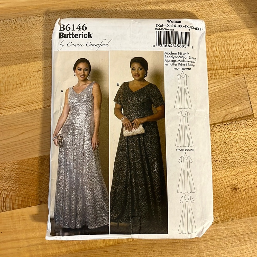 Butterick B6146 pattern XXL-6X